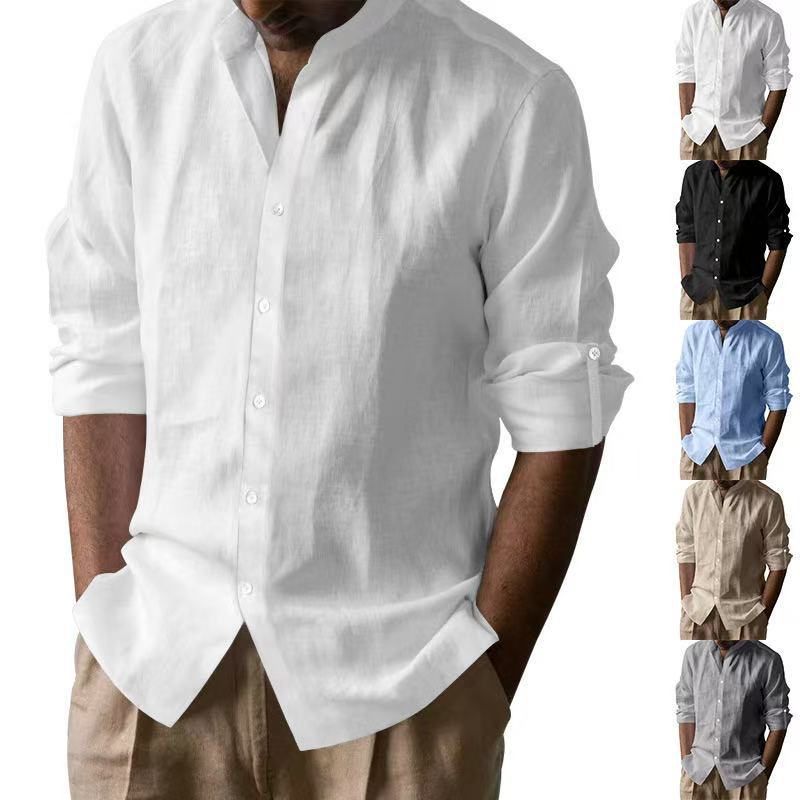 Linen shirt for men with short sleeves and casual fit Lune London