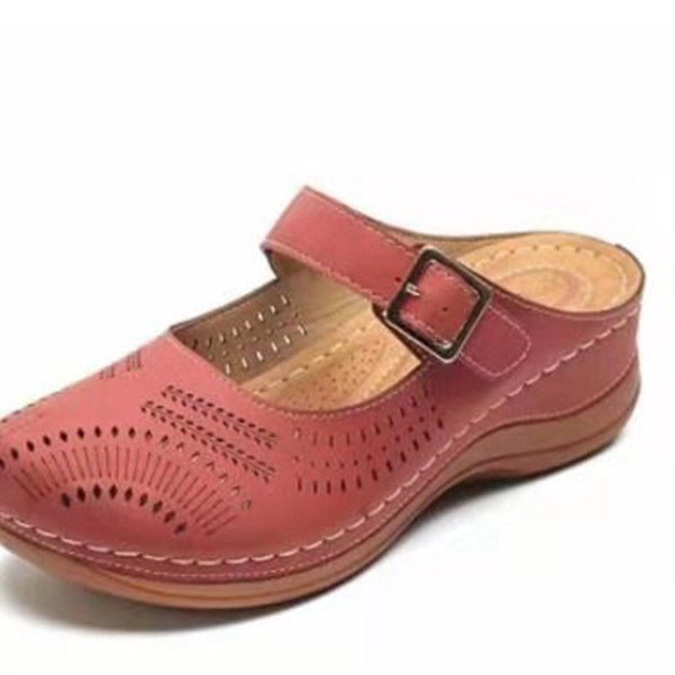 Ladies Comfort Leather Clogs Chic and Style