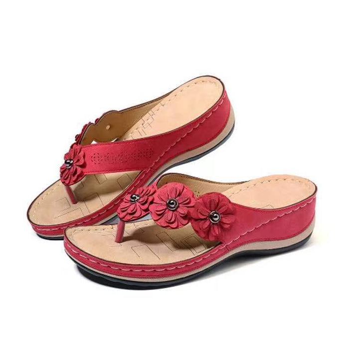 Lune London Floral Decor Patterned Women's Wellness Sandals