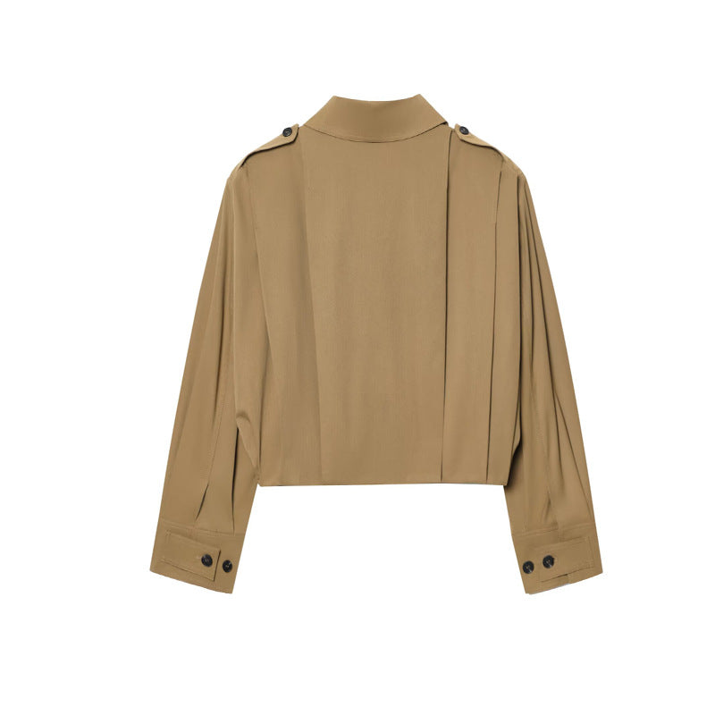 Cropped jacket for women with decorative button details and a chic elegant cut Lune London