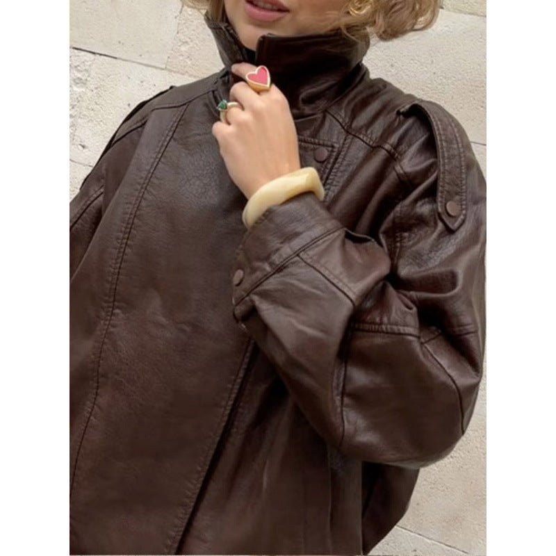 Trendy leather jacket for women with urban style Lune London