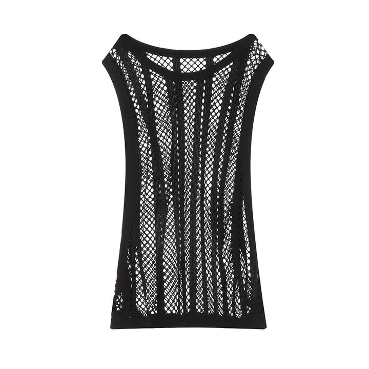 Men Breathable Mesh Tank Top with Racerback Design Lune London