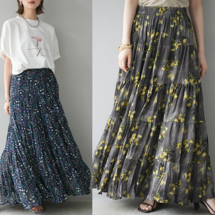 Women Maxi Skirts Flower Lune London