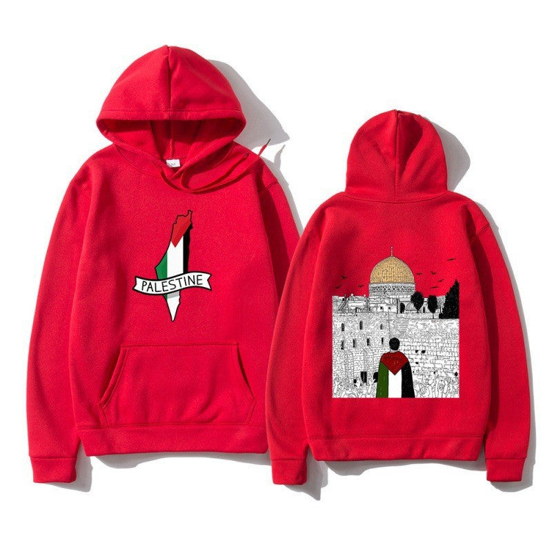 Women's hoodie with cultural motif and unique graphic design Chic & Stil