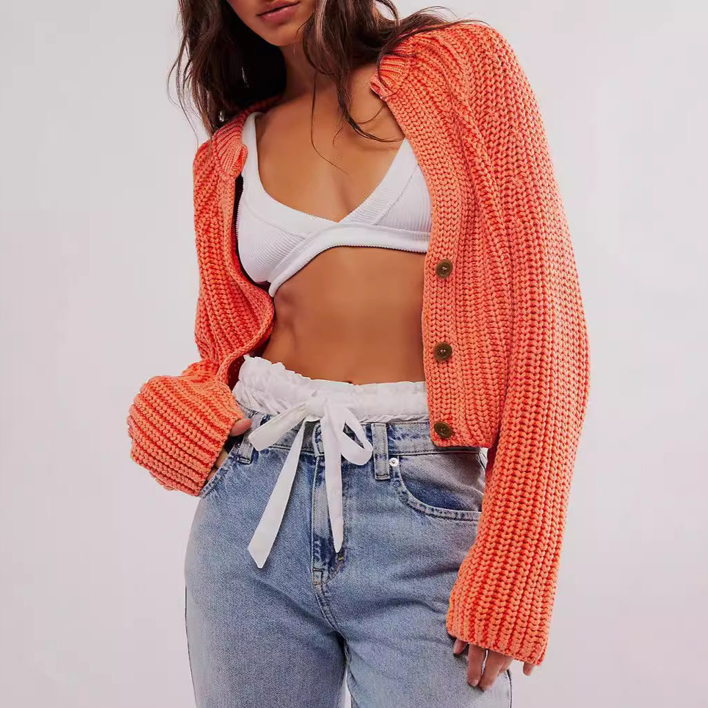 Gilet en maille léger pour femmes avec grands boutons et coupe moderne Chic & Stil