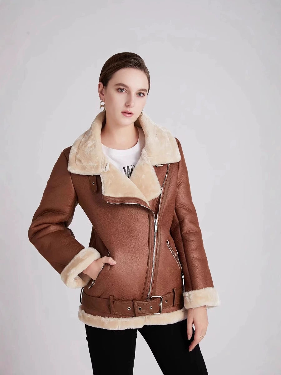 Lune London | Belted soft fleece jacket