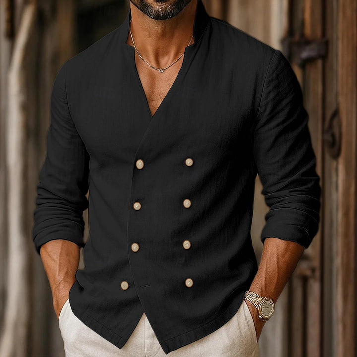 Men's fashion shirt with double row of buttons Lune London