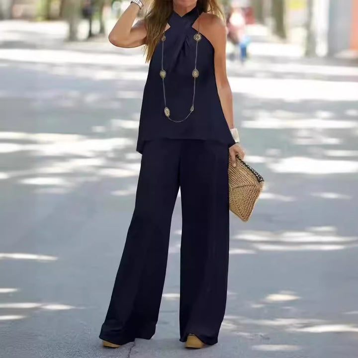 Women Elegant and airy set with wide pants Lune London
