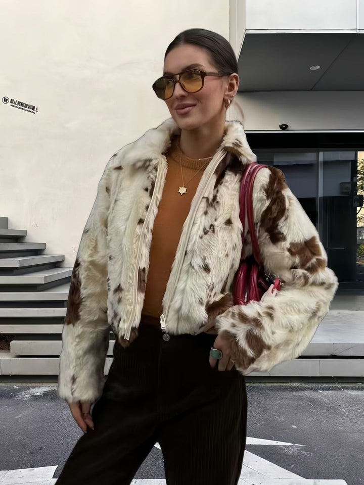 Faux fur jacket for women, elegant and durable Lune London