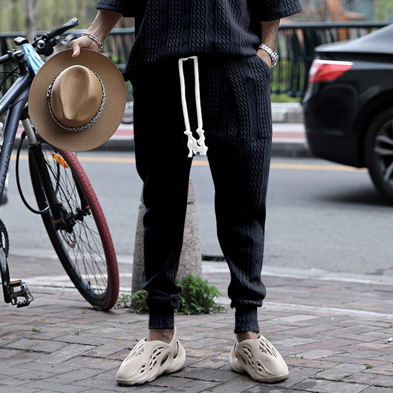 Fashion knit set for men with elastic waistband and durable material Lune London