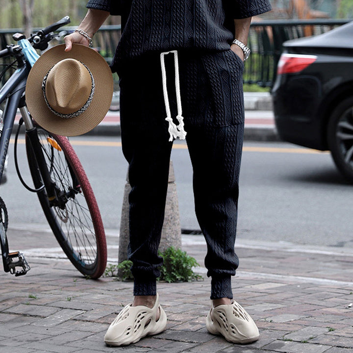 Fashion knit set for men with elastic waistband and durable material Lune London