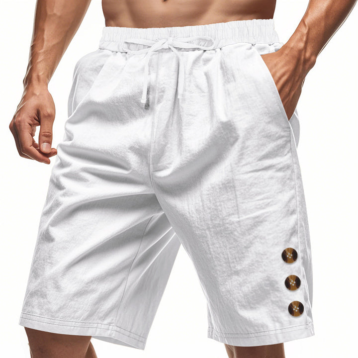Leisure shorts for men with elastic waistband and practical side pockets Lune London