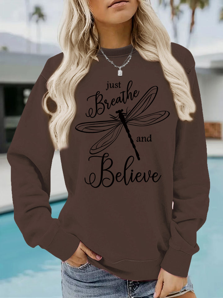 Sweat-shirt femme avec motif inspirant de cerf-volant et coupe décontractée Chic & Stil