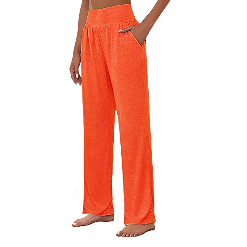 Comfortable high waist leisure pants for women with side pockets Lune London