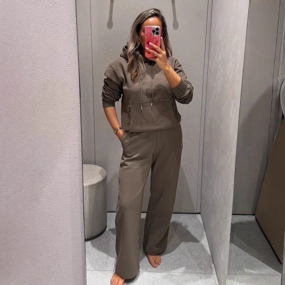 Ensemble hoodie de loisirs pour femmes avec pantalons de jogging confortables Chic & Stil