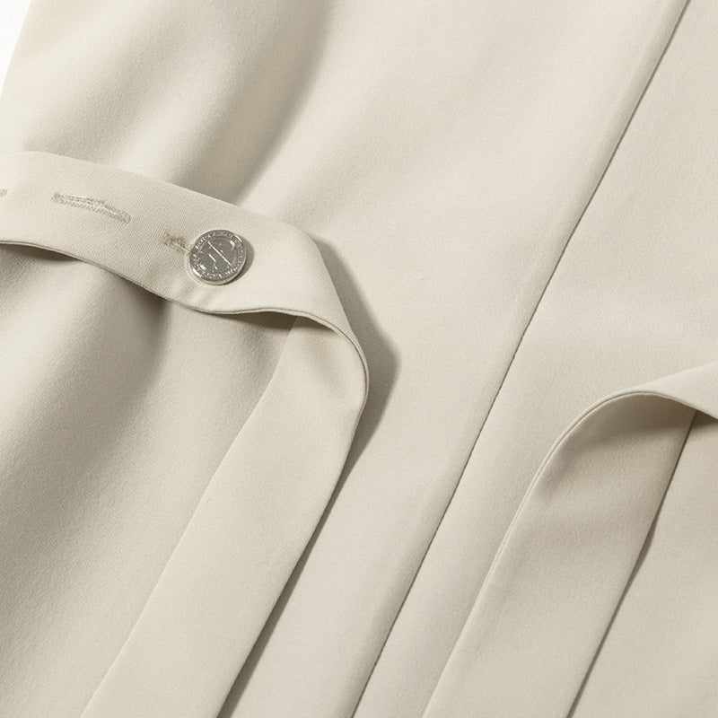 Trendy women's blouse with asymmetric cut and elegant waist Lune London