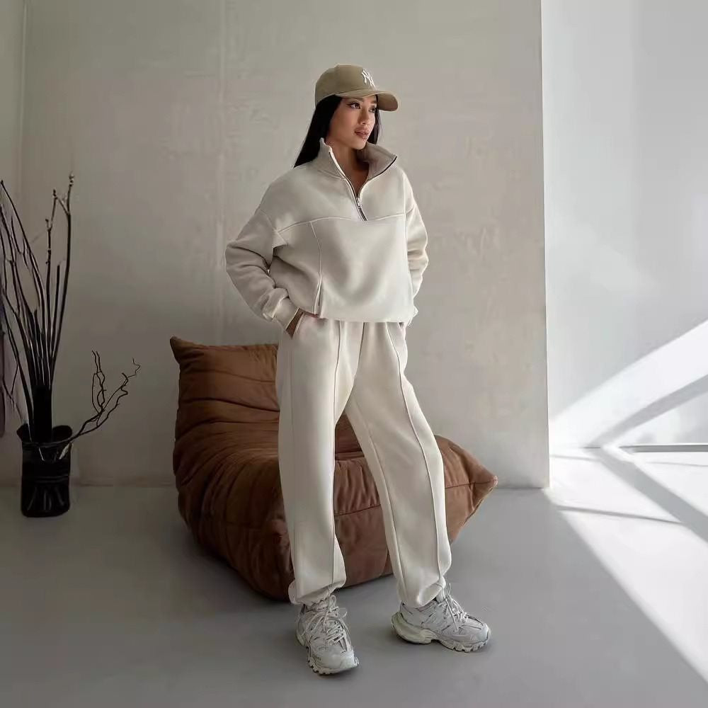 Women’s sport fleece combined outfit with high collar Lune London