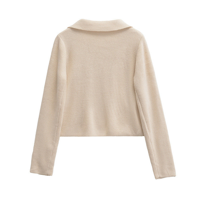 Elegant short jacket for women with double button closure and pockets Lune London