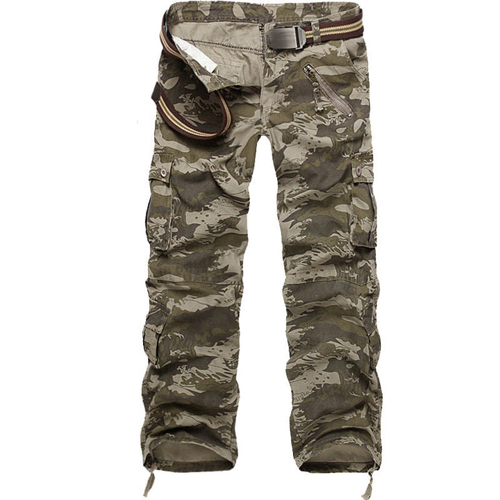 Men's Cargo Pants with Elastic Waistband and Versatile Pockets Lune London