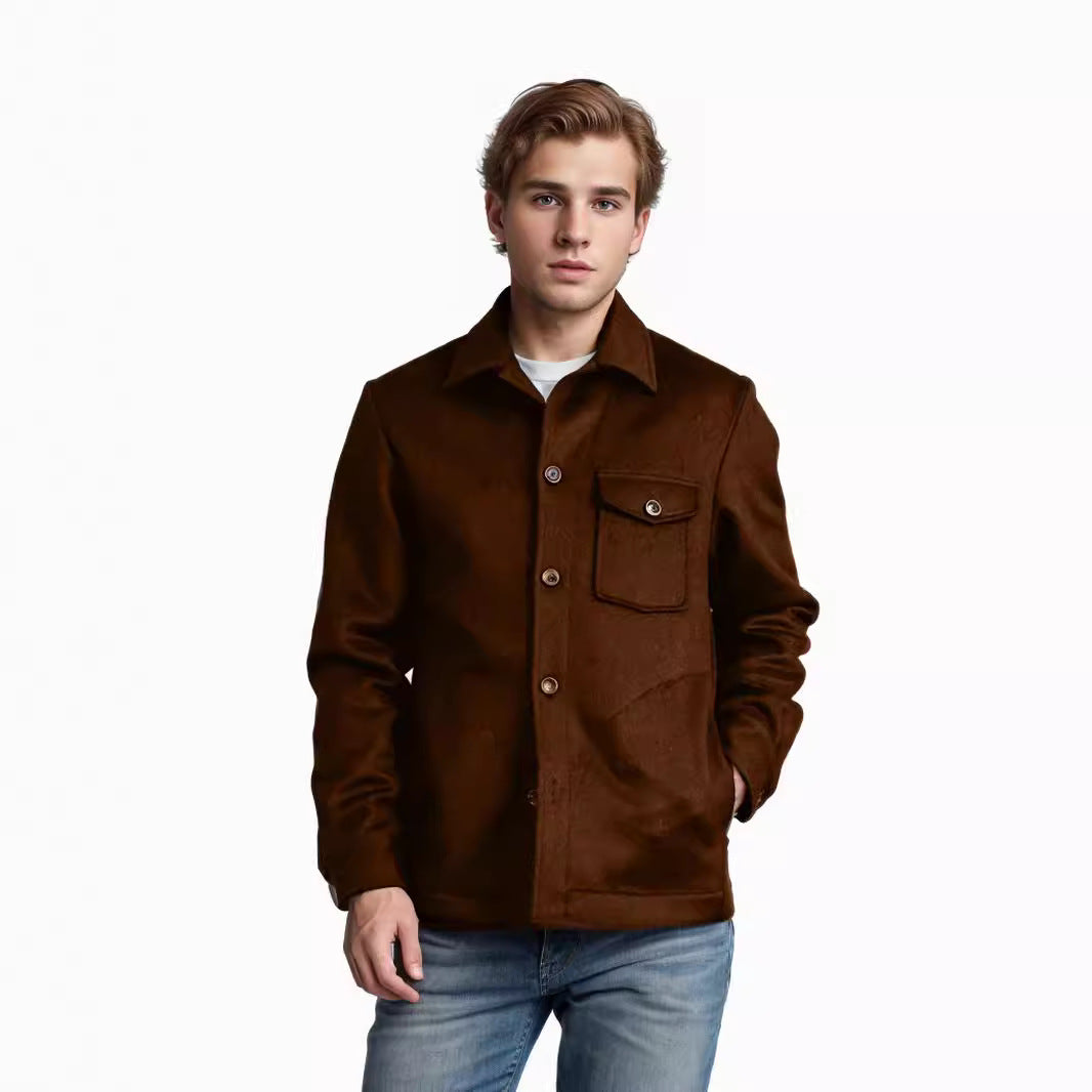Wool jacket for men with practical pockets Lune London