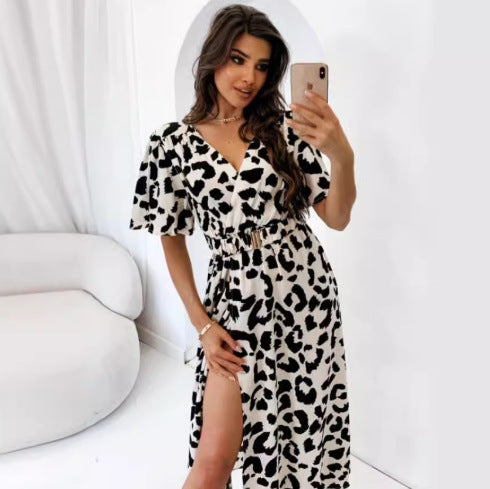 Lune London Leopard Print Maxi Dress for Women