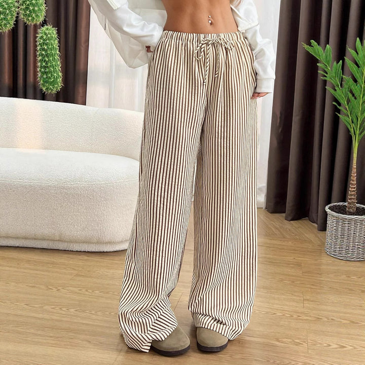 Woman Striped Pants Relaxed Fit Lune London