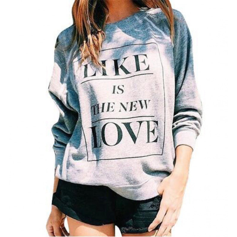 Sweat-shirt pour femmes avec lettrage créatif et coupe décontractée Chic & Stil