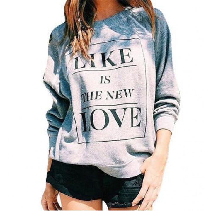 Sweat-shirt pour femmes avec lettrage créatif et coupe décontractée Chic & Stil