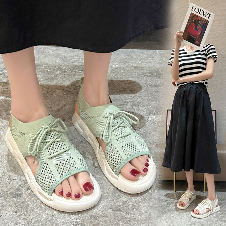 Breathable leisure sandals for women with elastic upper and non-slip sole Lune London