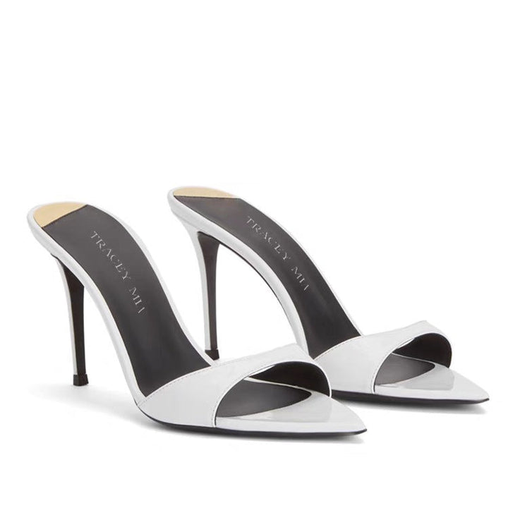 Women Pointed Toe Open Heel Stilettos Lune London