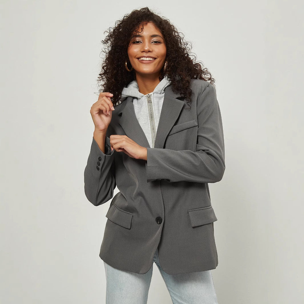Casual blazer jacket for women with removable inner lining Lune London