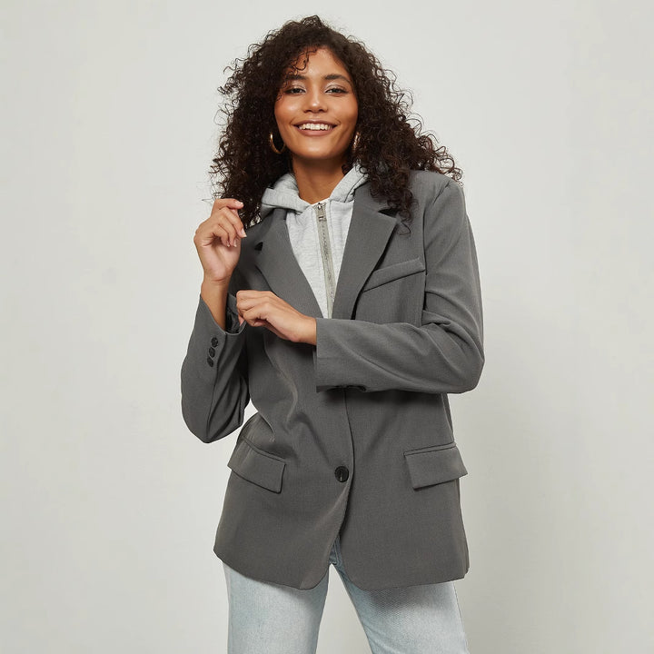 Casual blazer jacket for women with removable inner lining Lune London