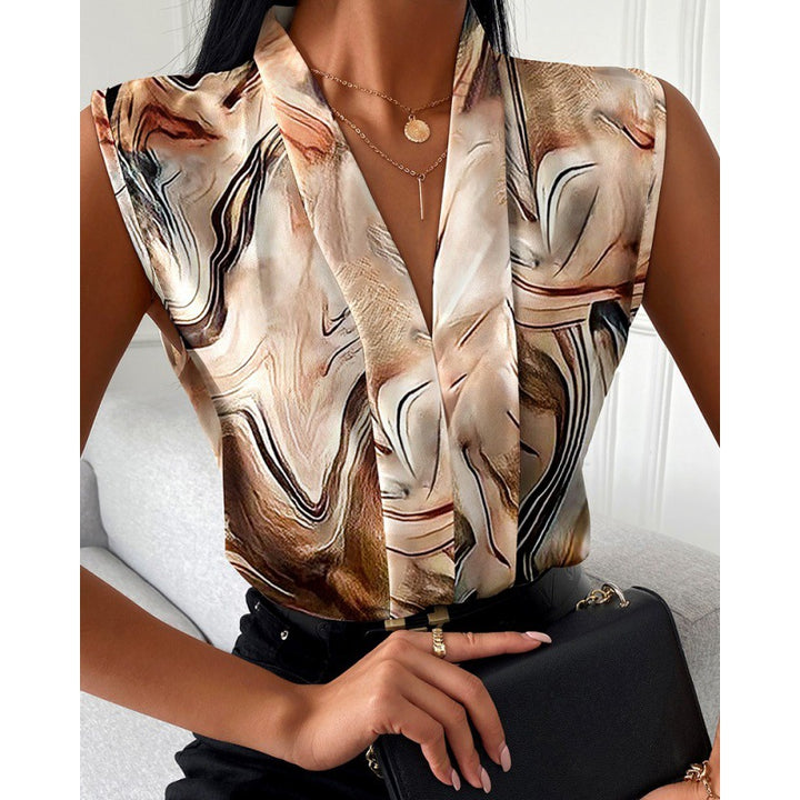 Ladies Elegant Sleeveless Blouse Lune London