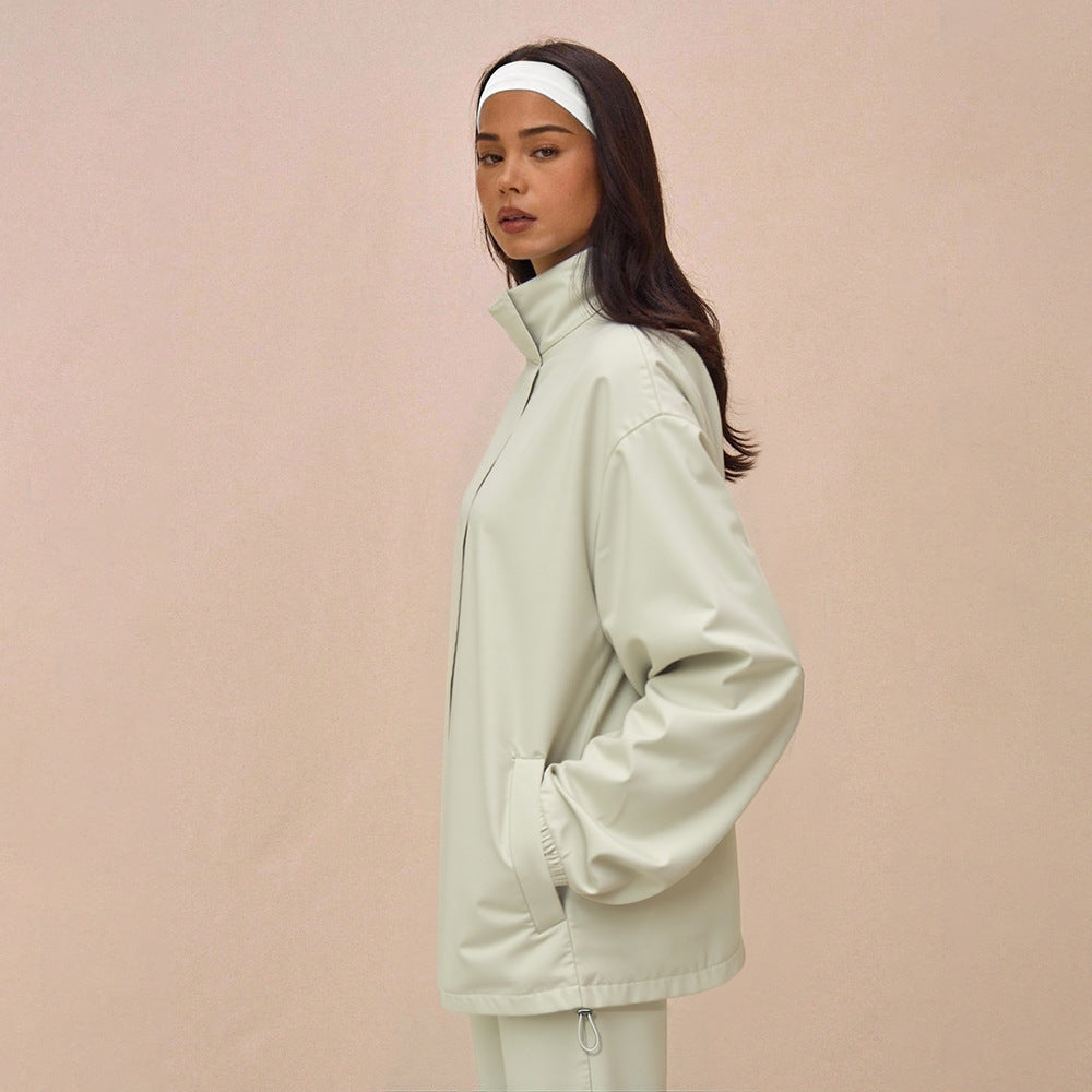 Veste fonctionnelle sportive pour femmes avec poignets de manches élastiques et pantalon ample Chic & Stil