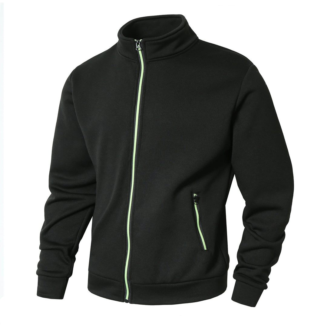 Sporty fleece jacket for men with a comfortable high collar and zippered pockets Lune London