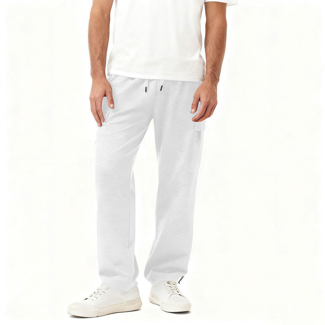 Men's Cargo-Style Leisure Pants with Practical Side Pockets and Elastic Waistband Chic & Stil
