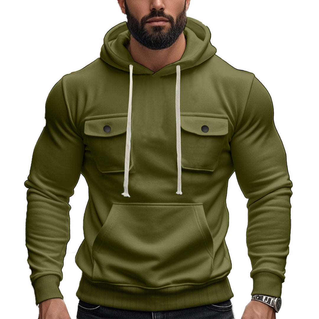 Men's hoodie with stylish chest pockets Lune London