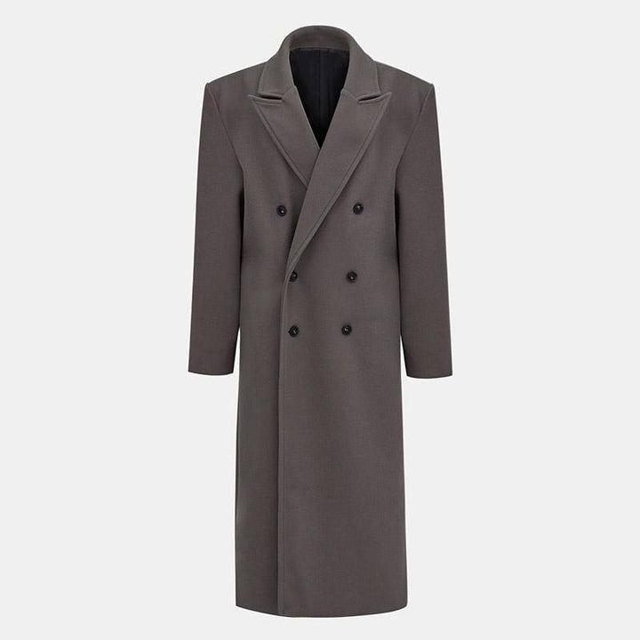 Manteau en laine pour femmes élégant à double boutonnage Chic & Stil