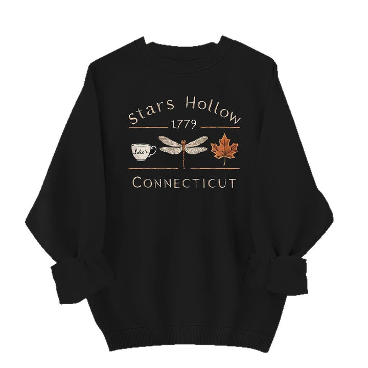 Sweat-shirt pour femmes avec un motif créatif de Stars Hollow Chic & Stil