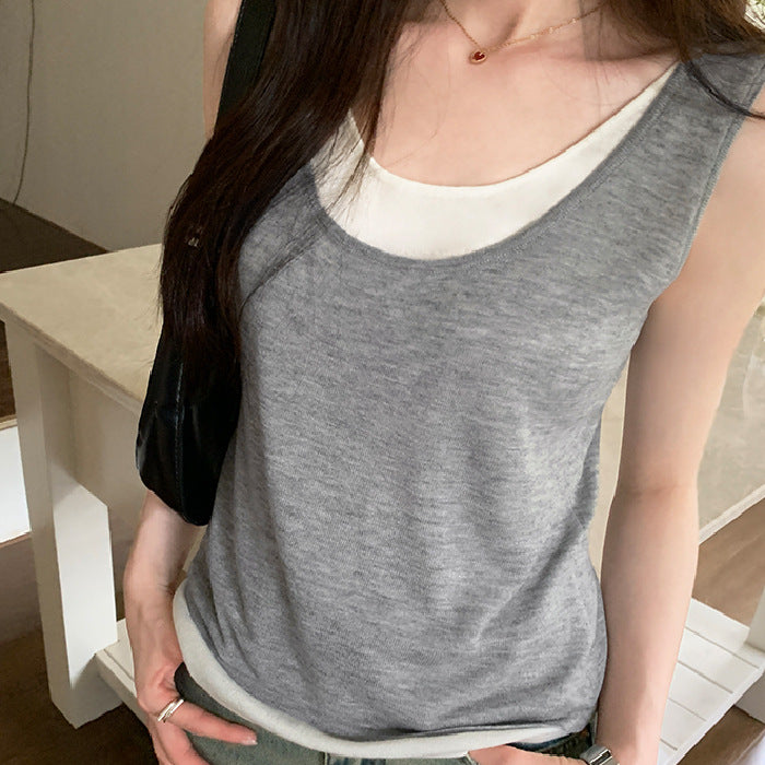 Women's long sleeve shirt with elegant layering effect Lune London