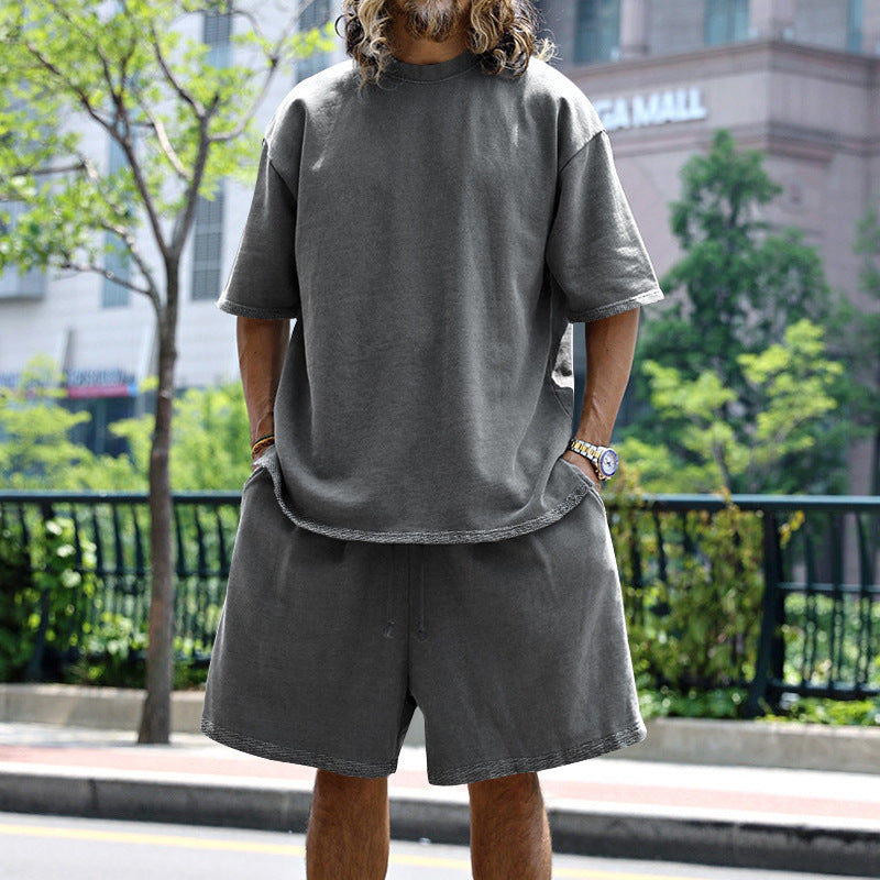 Casual short sleeve t-shirt set for men and shorts Lune London