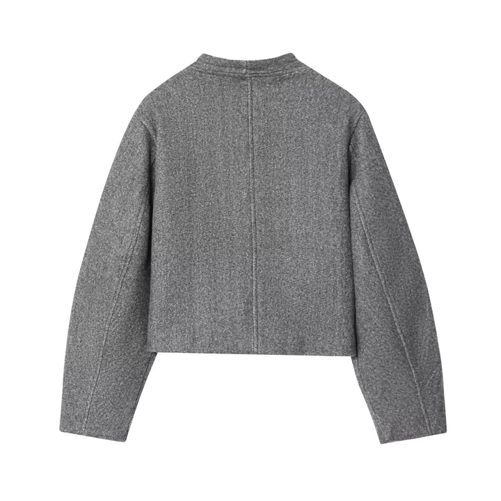 Elegant ladies knitted cardigan with textured fabric and shiny buttons Lune London