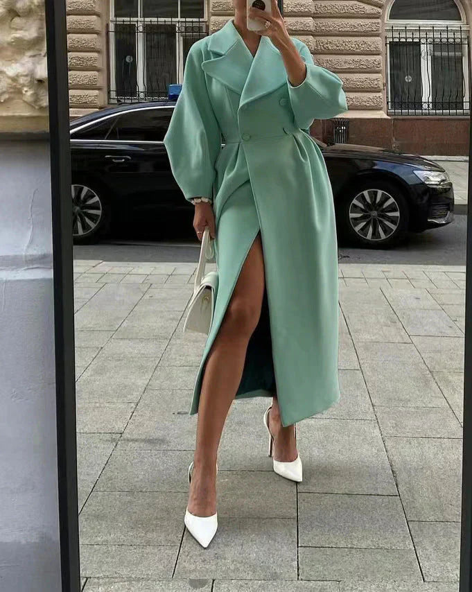 Lune London | Coat - Double-breasted - Plus Size Sleeves - Tailored Fit - Elegant & Chic
