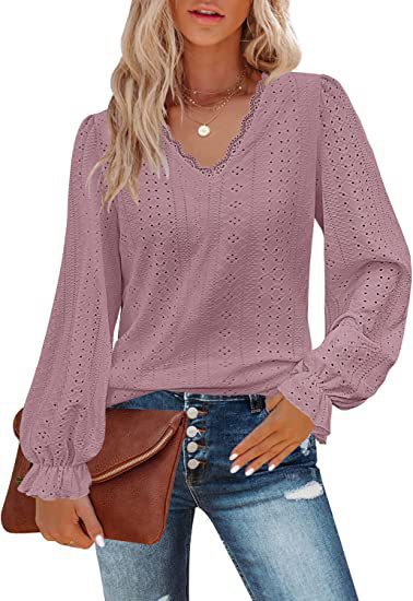 Women's blouse with romantic cut and detailed embroidery Lune London