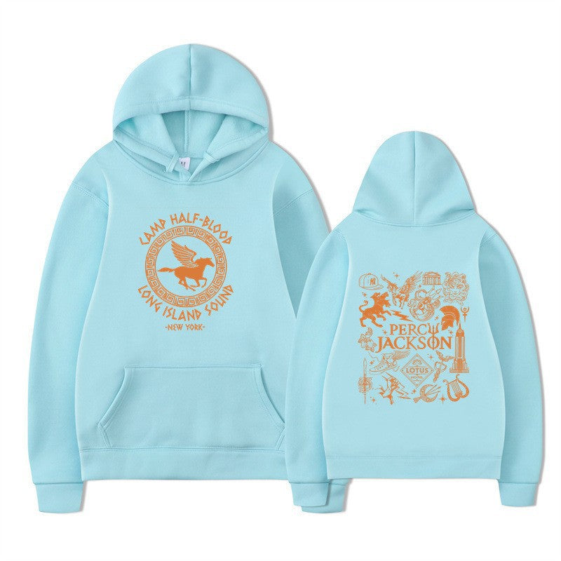 Women's hoodie with artistic mythology print Chic & Stil