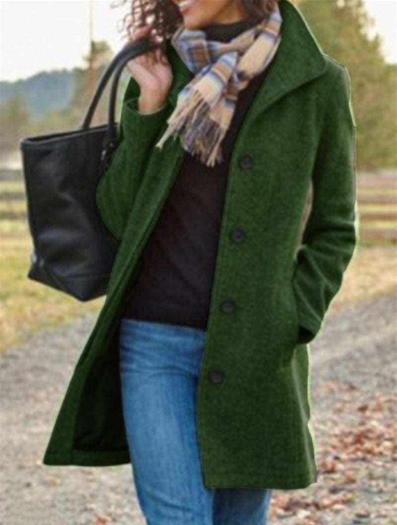 Women's Elegant Wool Coat Lune London