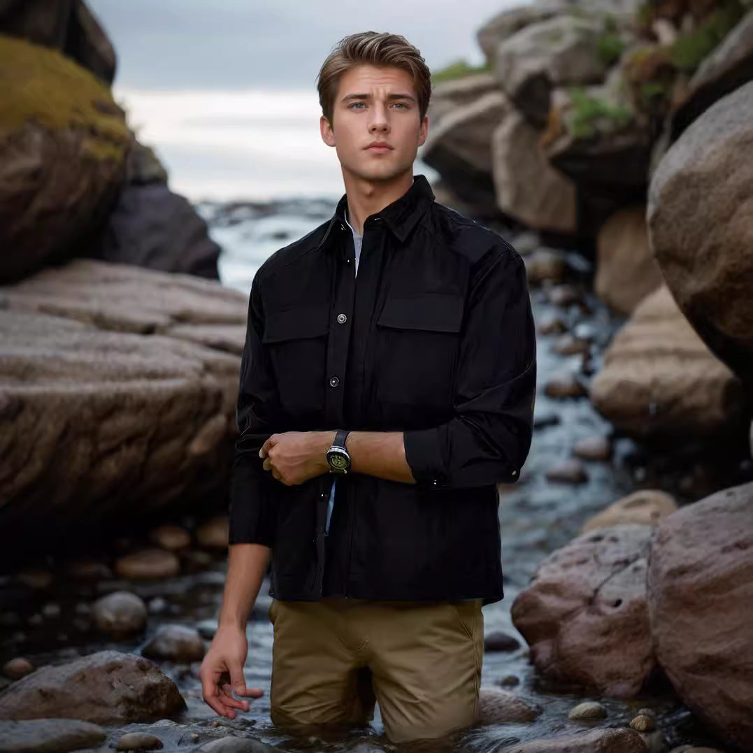 Casual summer jacket for men with wind protection Lune London