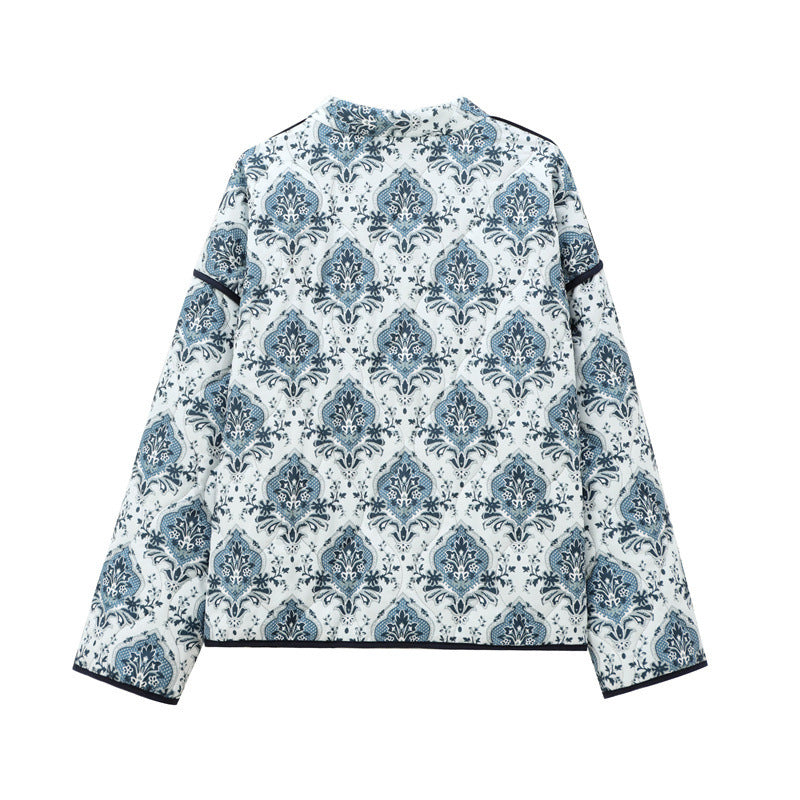 Elegant printed cotton jacket for women Lune London