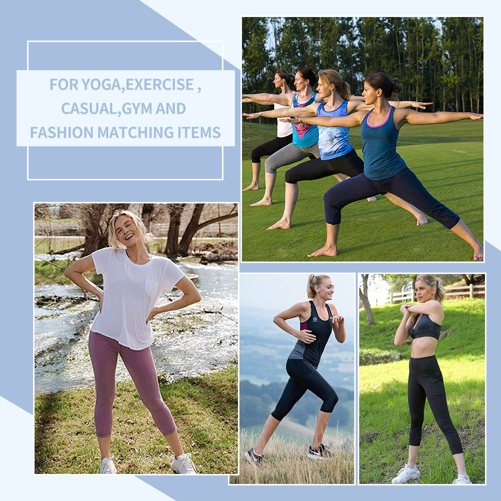 Women's Compression Leggings with Tummy Control and Side Pockets Lune London