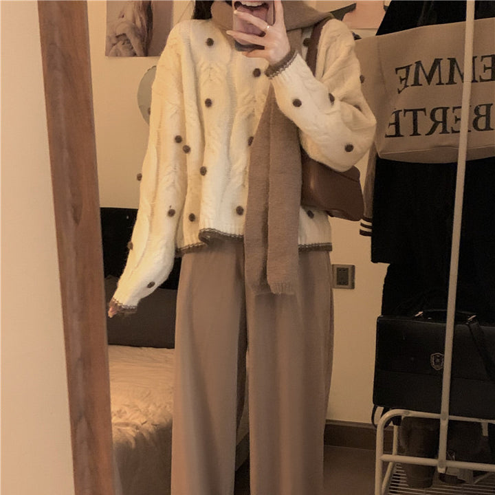 Femme Pull surdimensionné avec Structure Chic & Stil